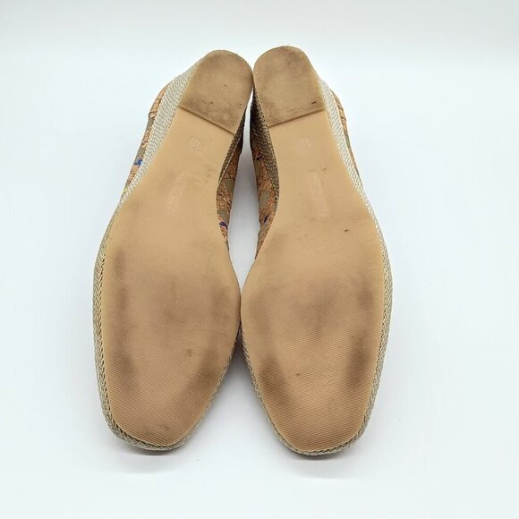 Sesto Meucci Italy Myra Cork Mesh Jute Espadrilles - Picture 6 of 9